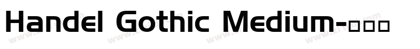 Handel Gothic Medium字体转换